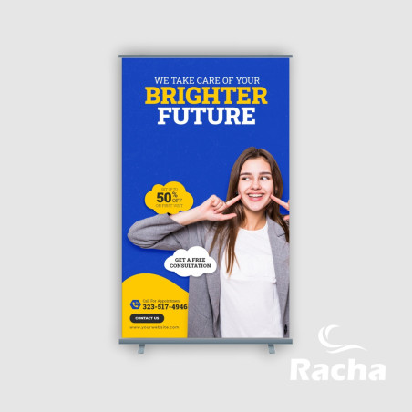 ROLL SCREEN + BANNER 1.20 X 2M