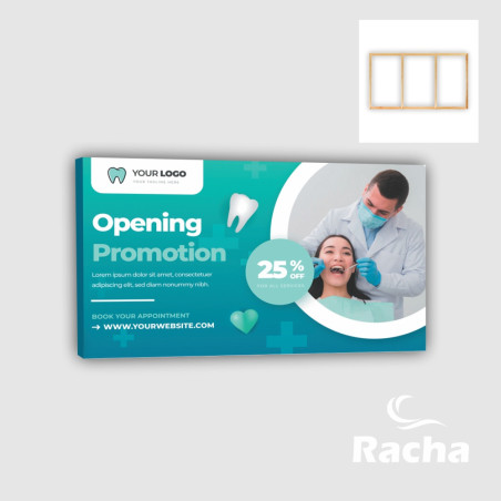 BASTIDOR + BANNER DE 1.70 X1M