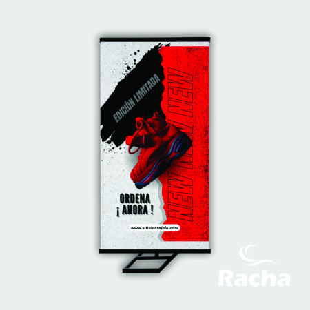 PARANTE METÁLICO CON BANNER